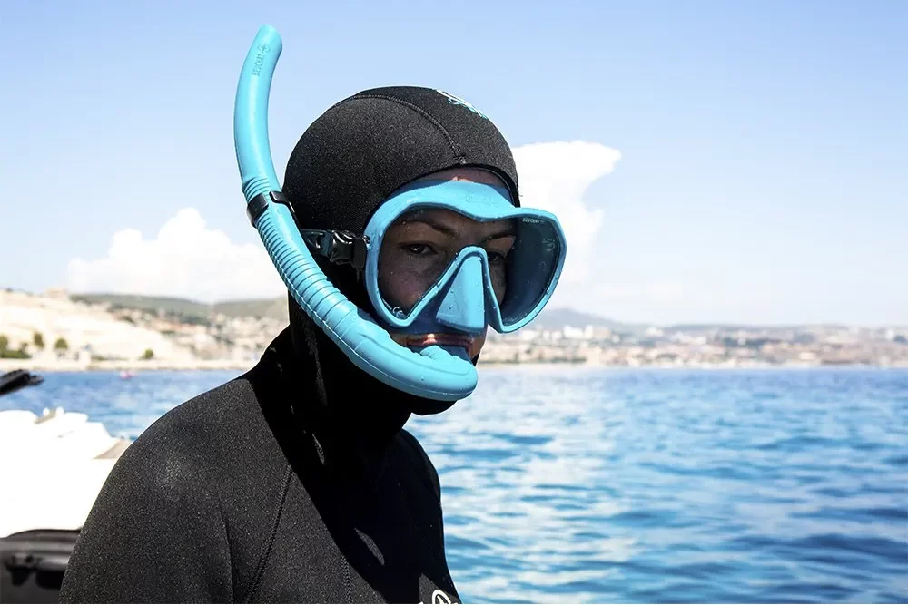 Beuchat Spy Snorkel ice blue